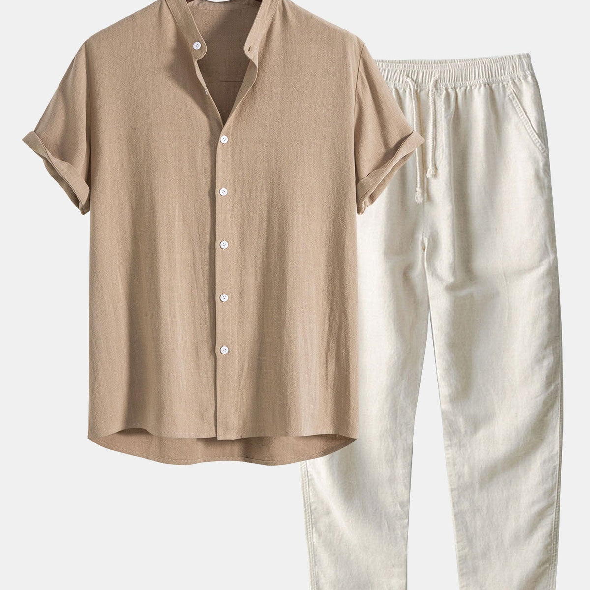 Zestawu Męskie Letni Styl | Luźny Krój | Navy, Beige, Czarny