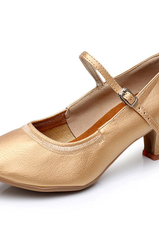 Buty do tańca łacińskiego damskie | Obcas środkowy, miękka podeszwa