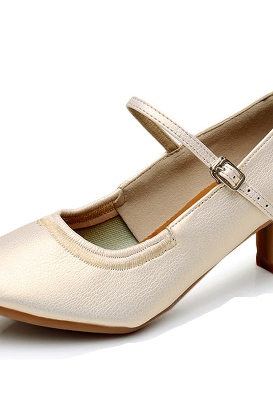 Buty do tańca łacińskiego damskie | Obcas środkowy, miękka podeszwa
