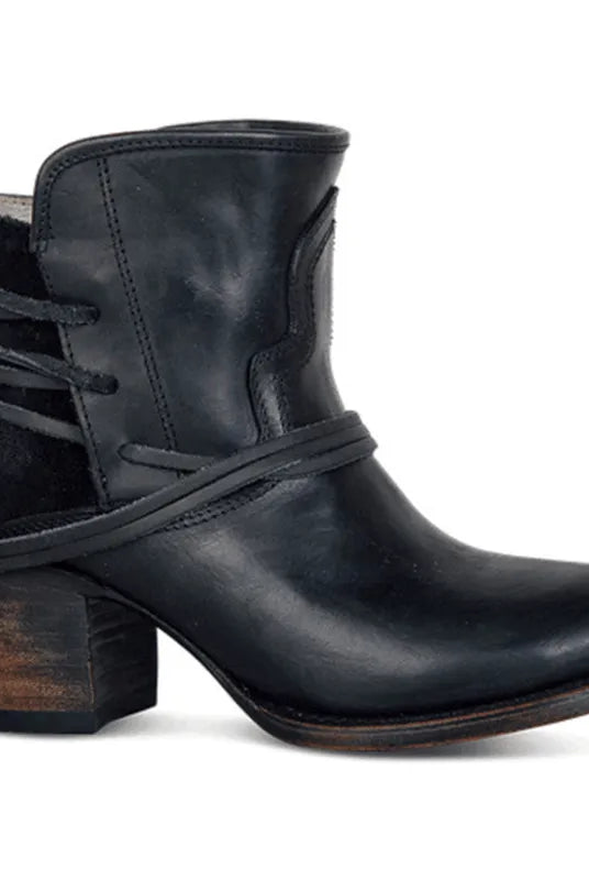 Buty Kowbojskie Damskie | Sznurowanie, Obcas Blokowy