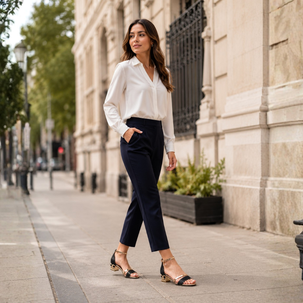 Sandały damskie | Cekinowe, niski obcas | Eleganckie sandały z paskiem