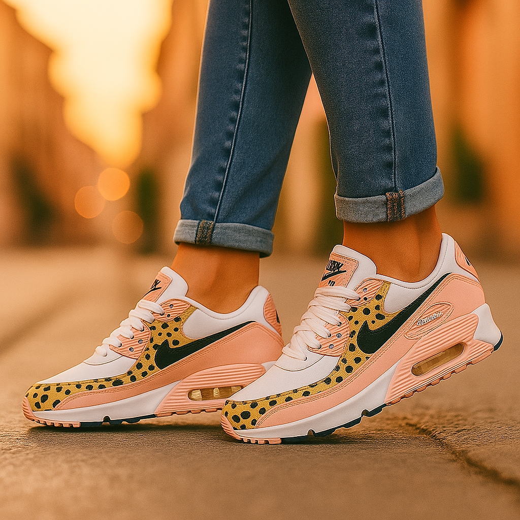 Buty damskie | Leopard Różowy | Oddychające, Wygodne
