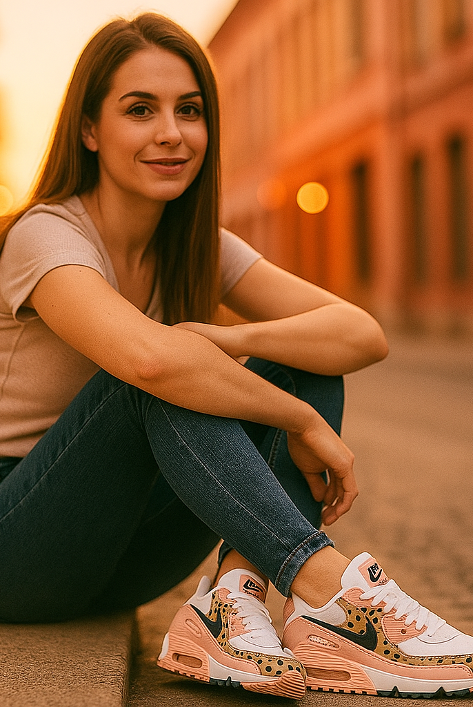 Buty damskie | Leopard Różowy | Oddychające, Wygodne