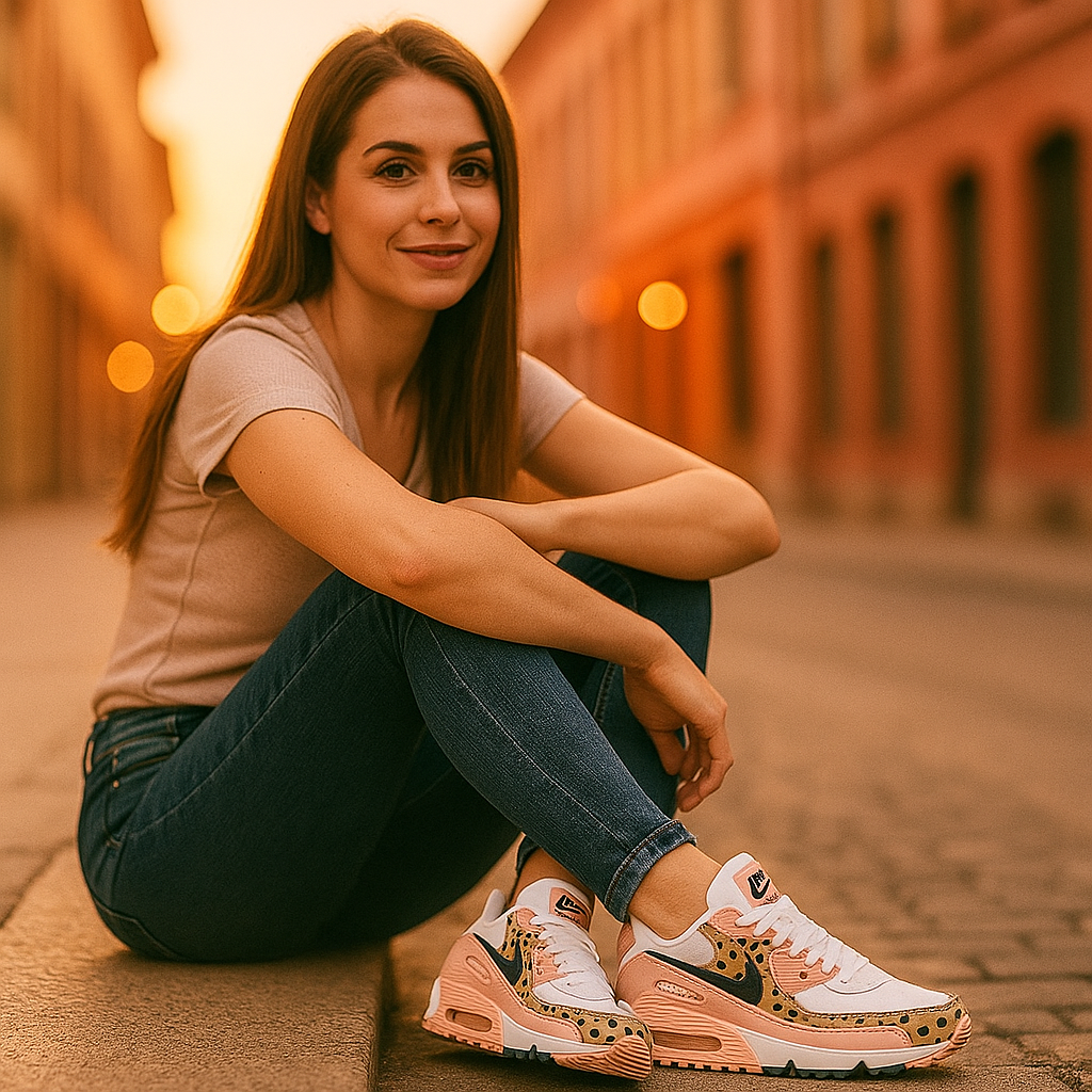 Buty damskie | Leopard Różowy | Oddychające, Wygodne