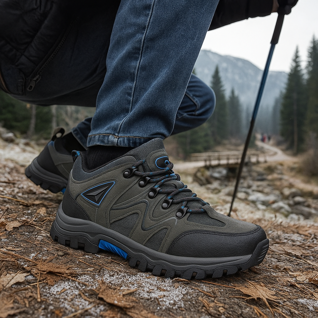 Męskie buty trekkingowe - na zewnątrz - wodoodporne - antypoślizgowe - lekkie