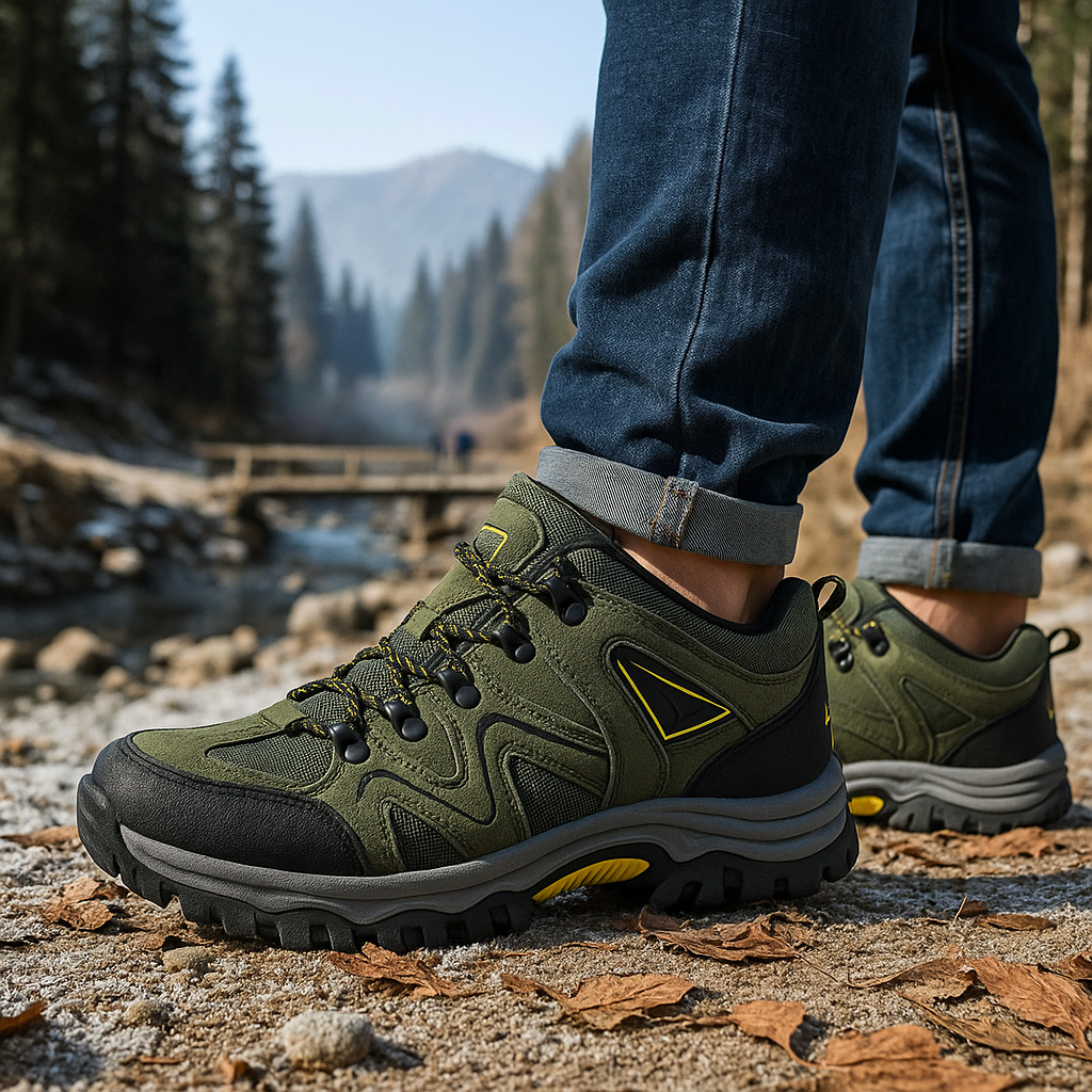 Męskie buty trekkingowe - na zewnątrz - wodoodporne - antypoślizgowe - lekkie