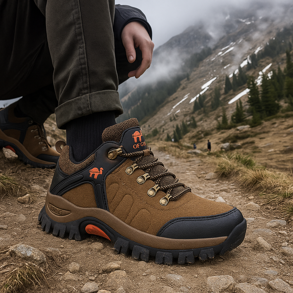 Męskie Buty Wędrówkowe - Trekking - Szlaki - Wodoodporne - Górskie