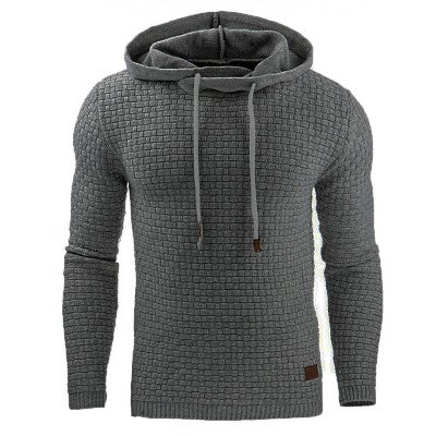 Stylowy męski sweatshirt z kapturem i kieszenią