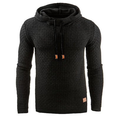 Stylowy męski sweatshirt z kapturem i kieszenią