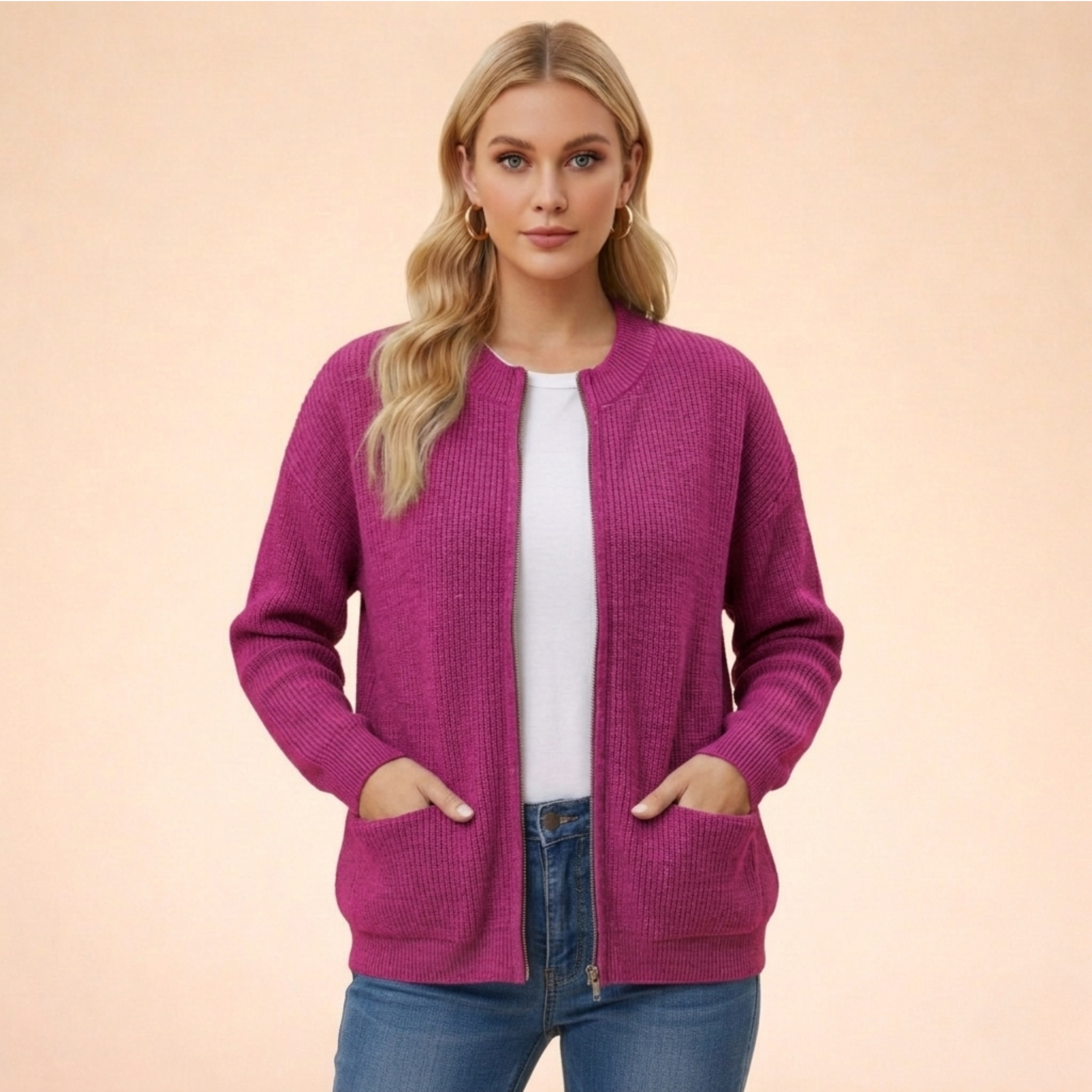 Kardigan tricot | Miękki i elegancki | Uniwersalny komfort