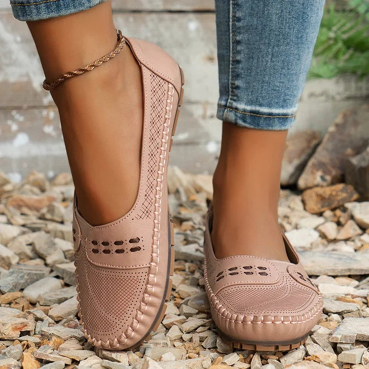 Damskie Mokasyny | Perforowane Slip-On, Oddychające