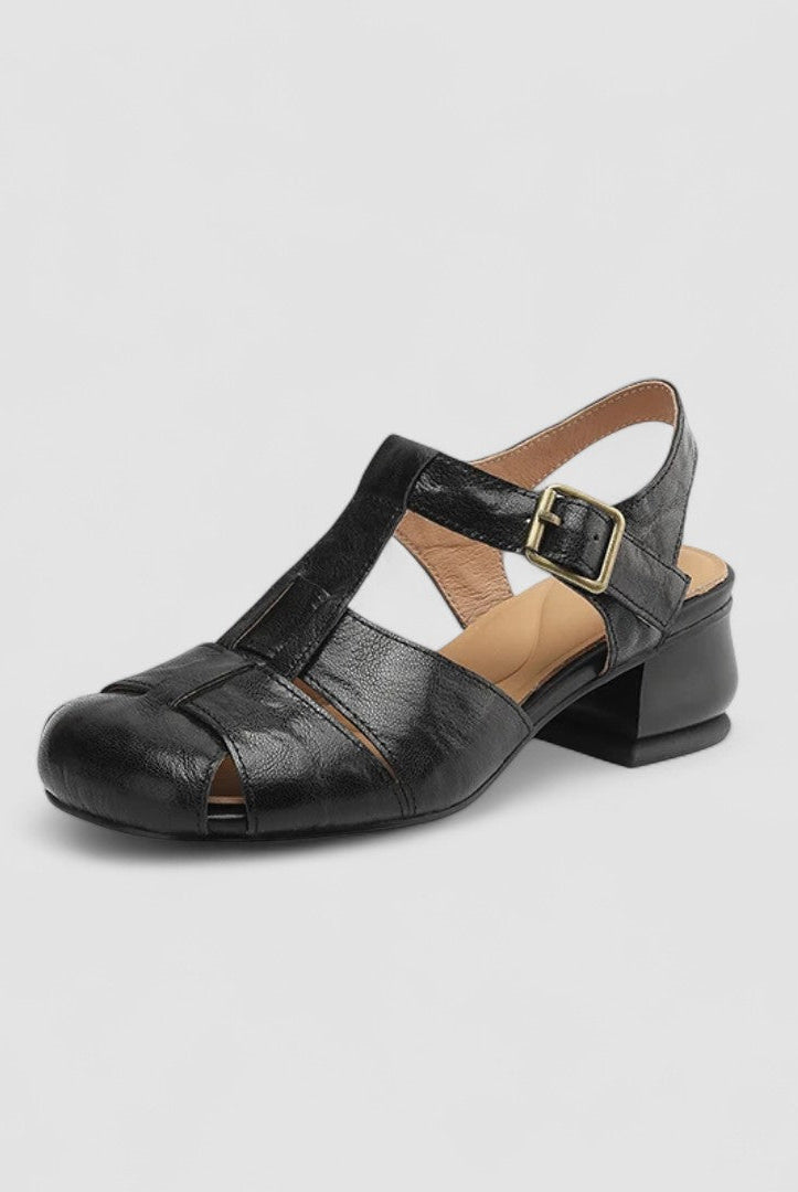 Buty Mary Jane | Gruba Pięta, Kwadratowy Nos | Ortopedyczne