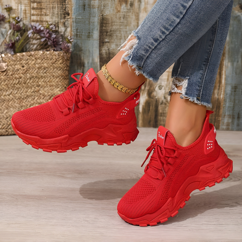 Ortopedyczne sneakersy damskie oddychające lekkie z amortyzowaną podeszwą