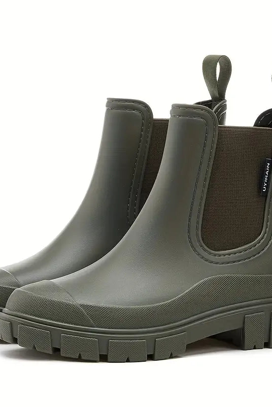 Buty Chelsea damskie wodoodporne | Niski obcas, bez sznurowadeł