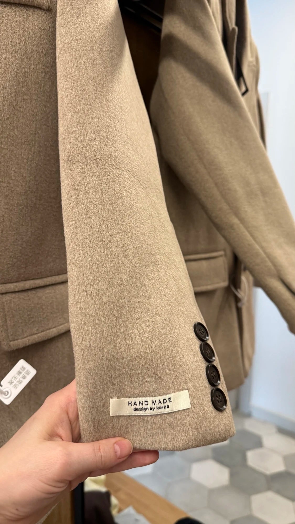 Płaszcz Damski | Dwurzędowy | Elegancki Krój Slim Fit