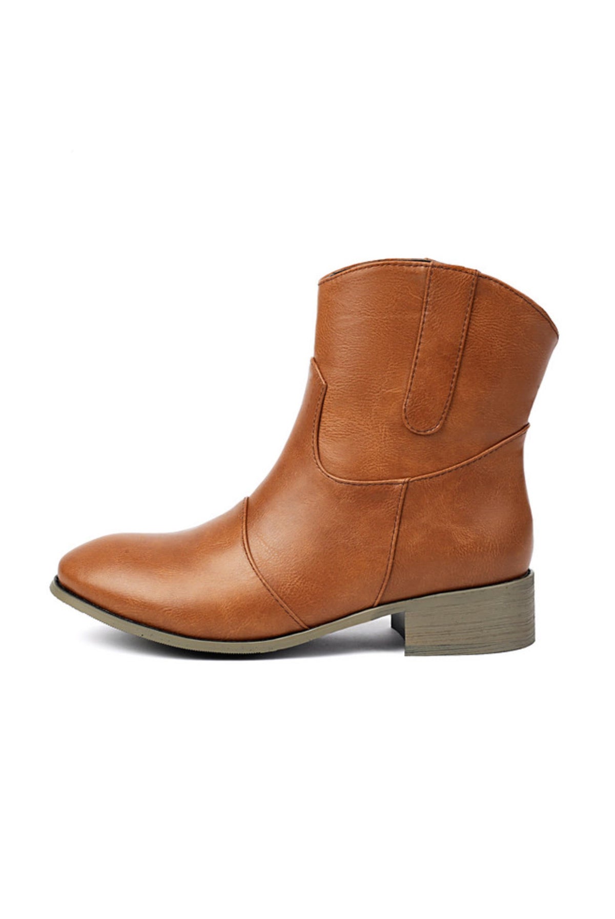 Buty Kowbojskie | Kostka, Blok Obcas, Brązowe