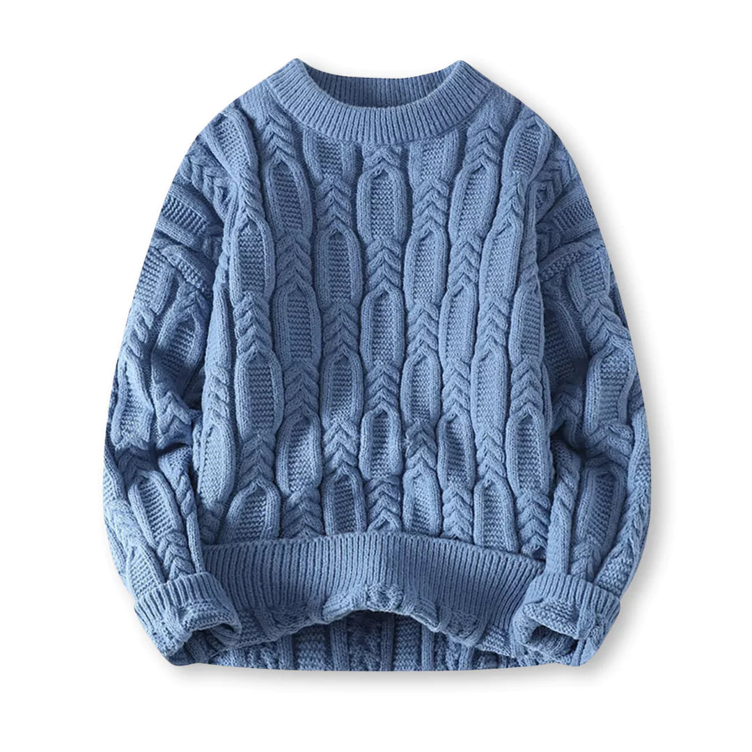 Męski sweter - klasyczny - ciepły - ponadczasowy