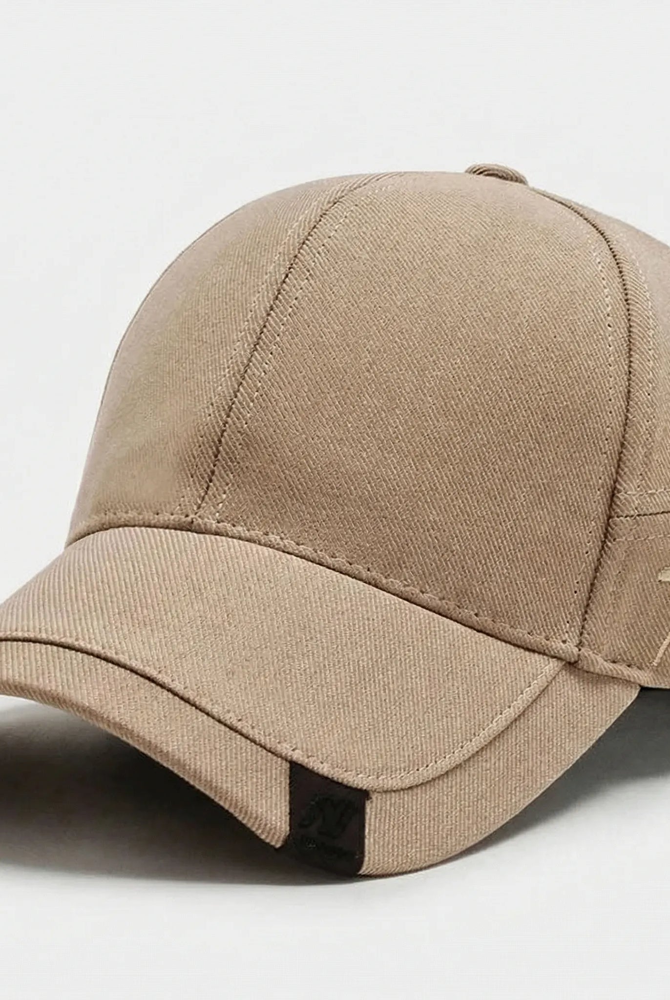 Czapka baseballowa męska | Twill z detalem