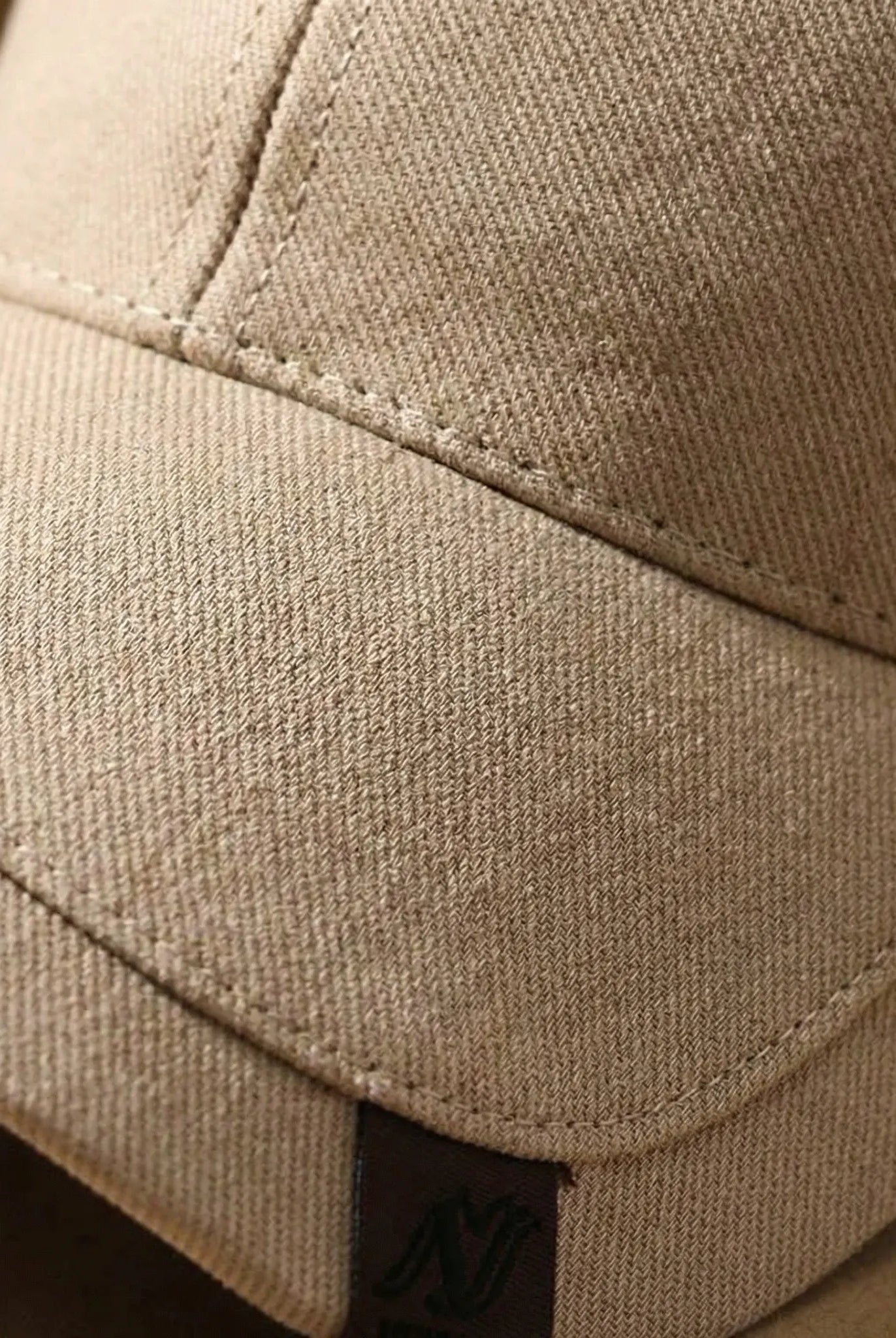 Czapka baseballowa męska | Twill z detalem