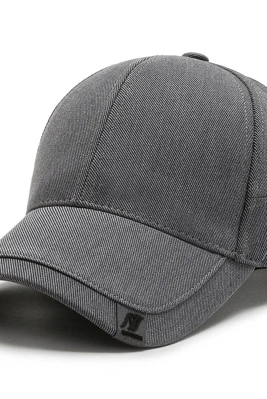 Czapka baseballowa męska | Twill z detalem