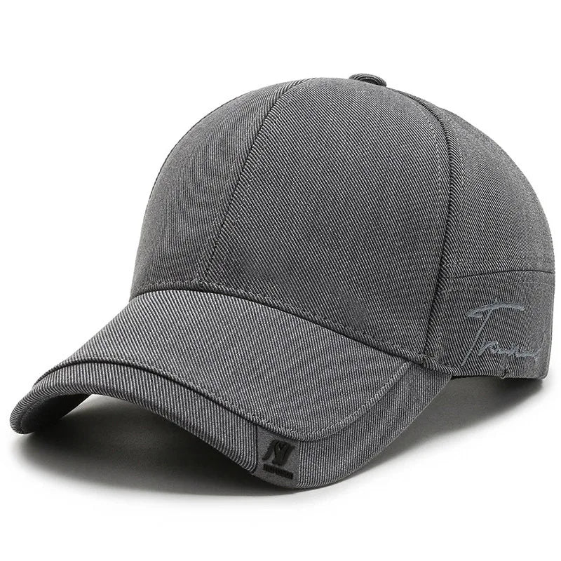 Czapka baseballowa męska | Twill z detalem