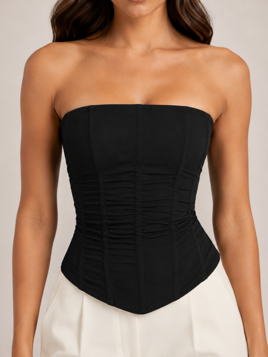 Top Corsetowy | Modelujący Krój | Regulowane Ramiączka