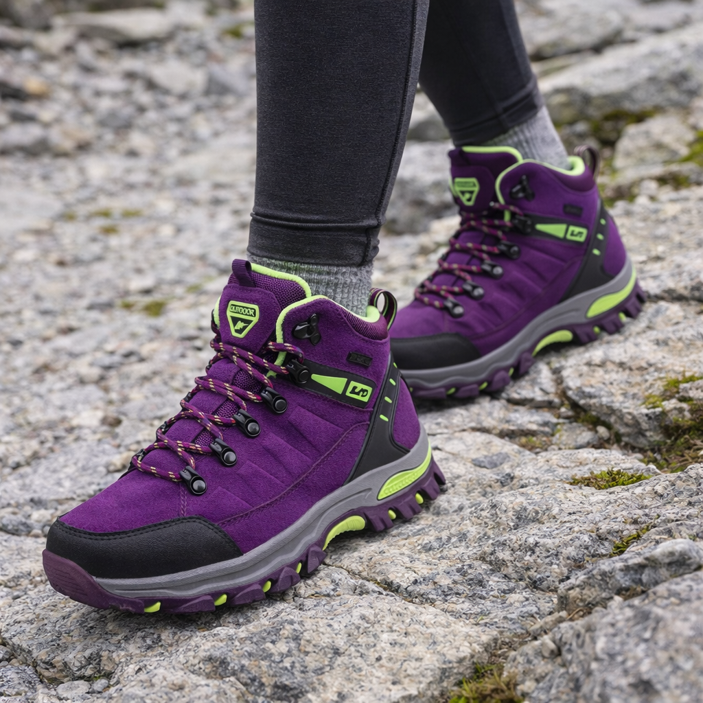 Buty Trekkingowe Wodoodporne Damskie - Wędrówki Górskie