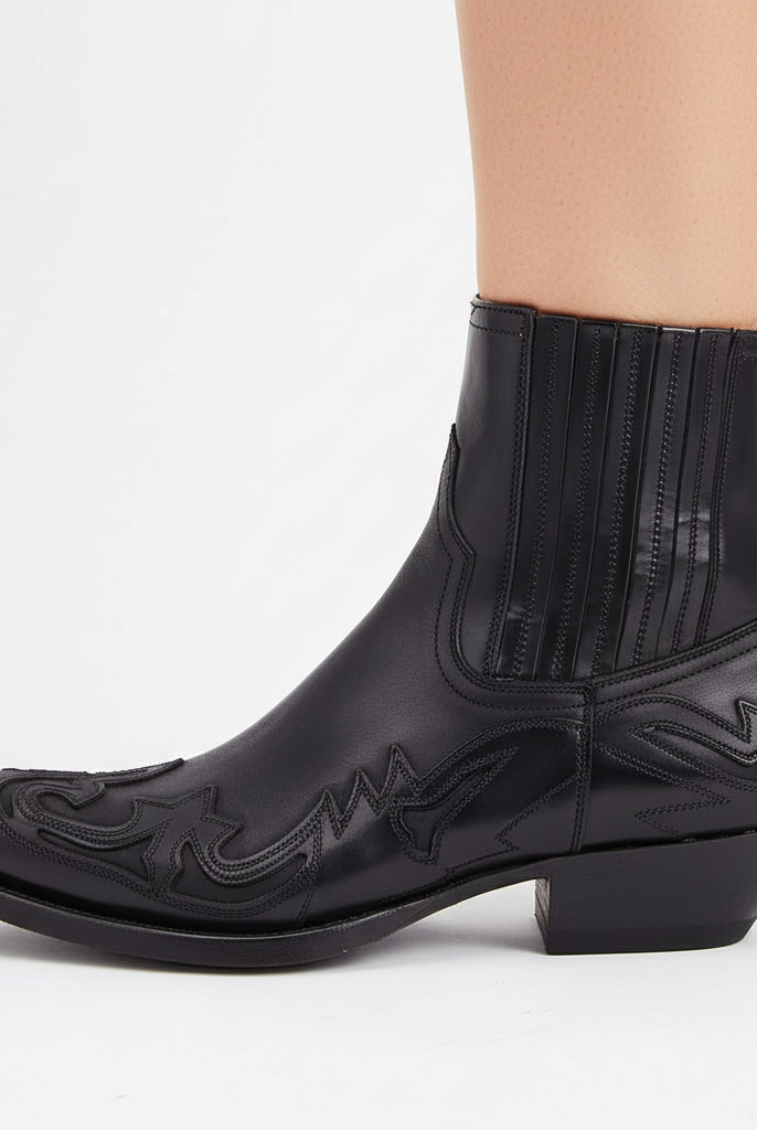 Buty Kowbojskie Skórzane | Unisex | Haft Western