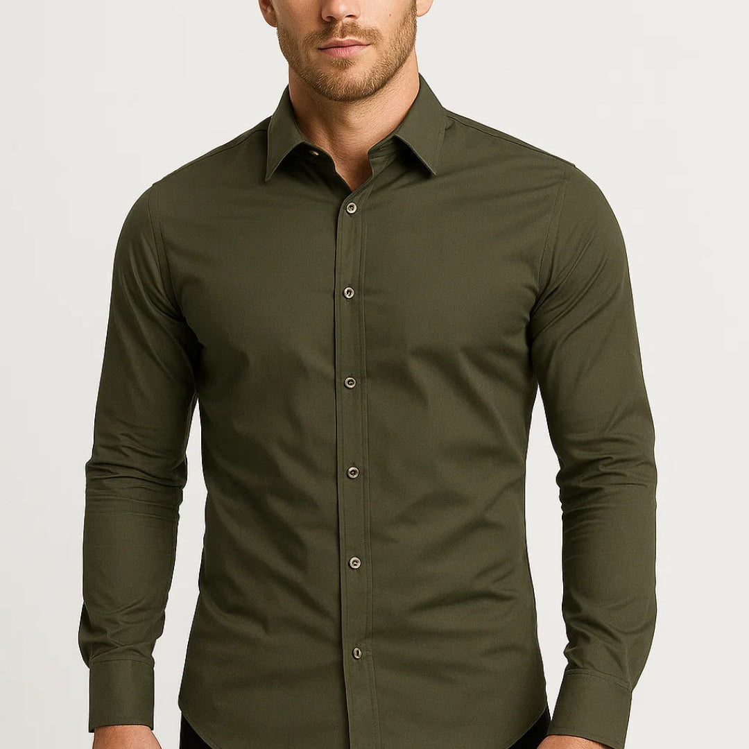Koszula Męska Slim Fit | Długie Rękawy Casual