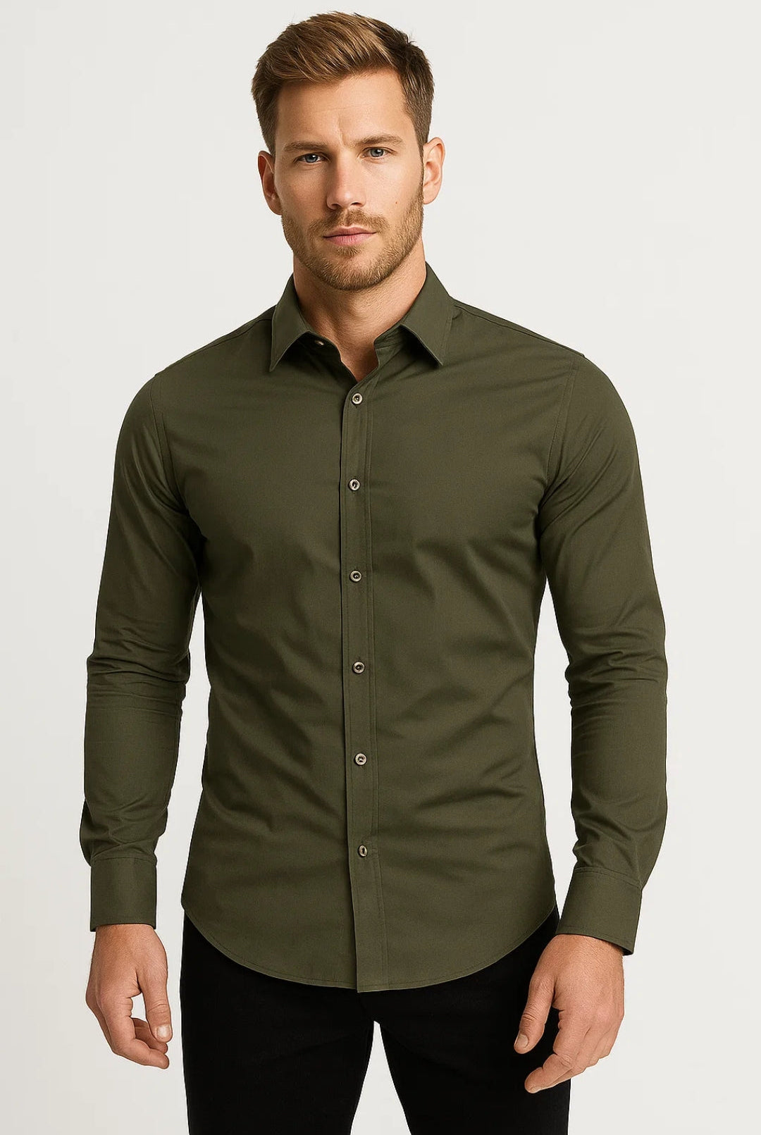 Koszula Męska Slim Fit | Długie Rękawy Casual