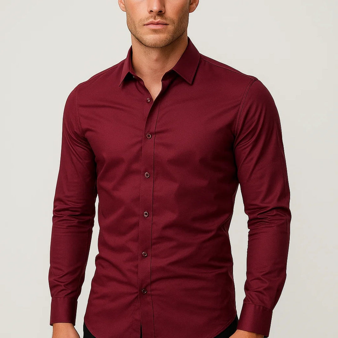 Koszula Męska Slim Fit | Długie Rękawy Casual