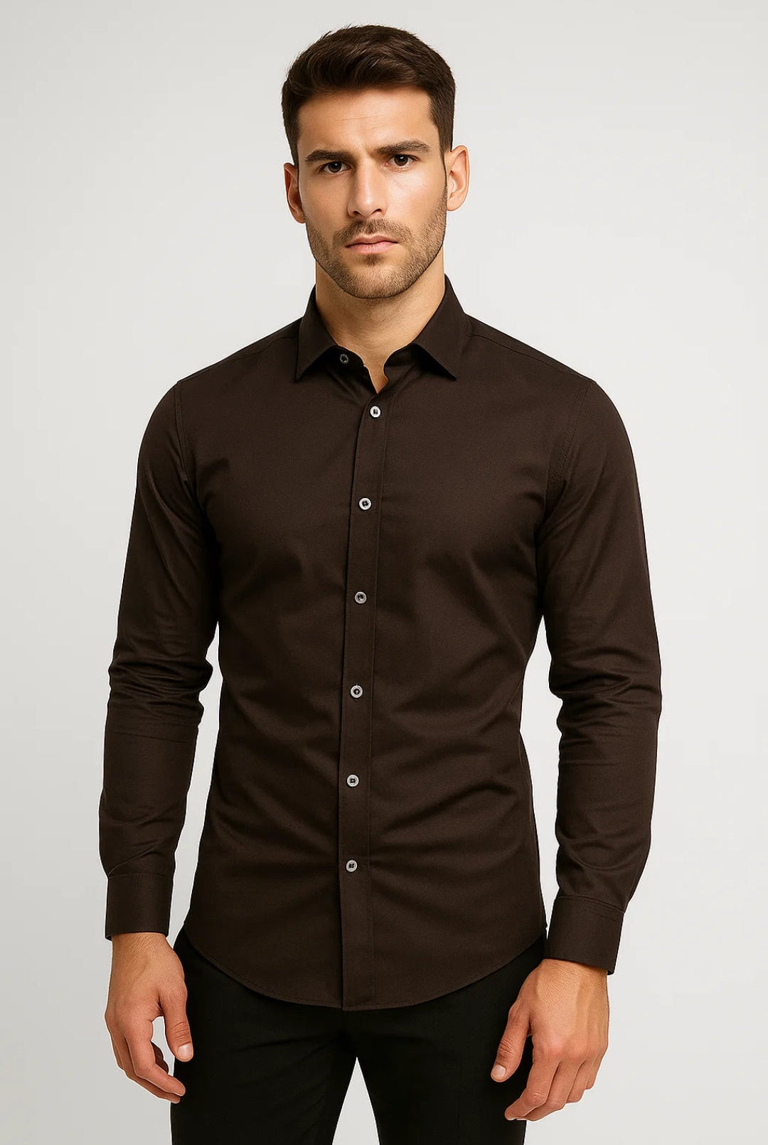 Koszula Męska Slim Fit | Długie Rękawy Casual