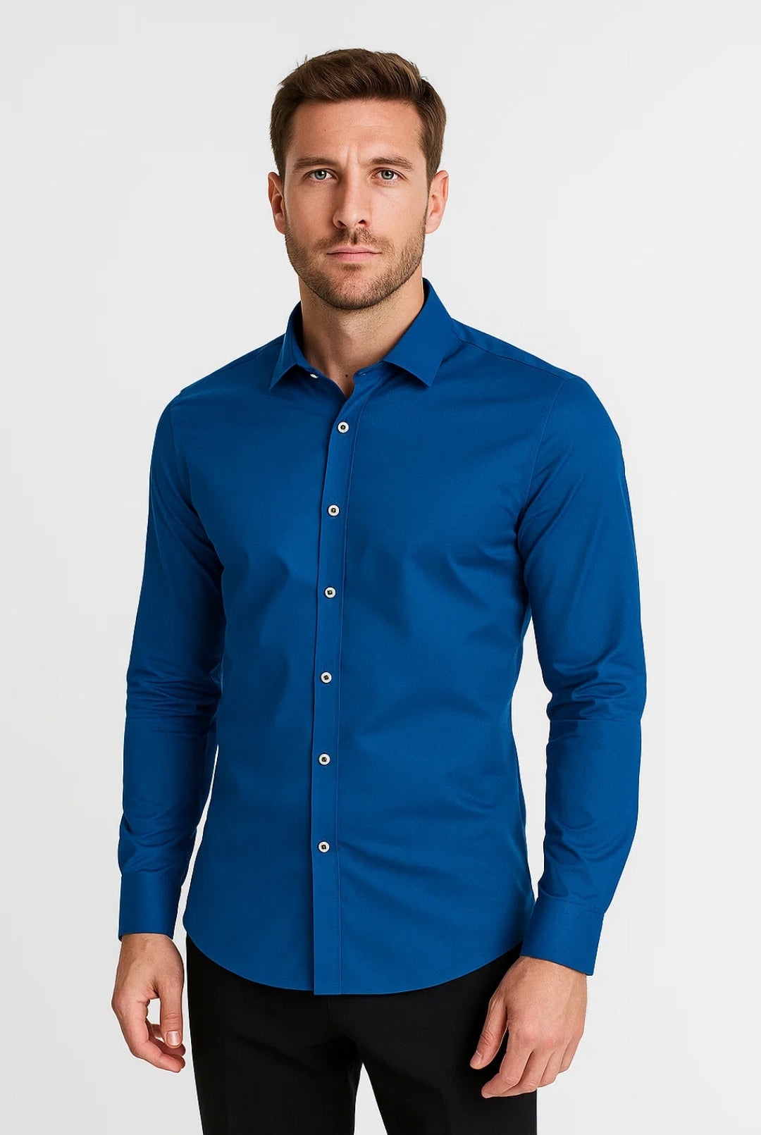 Koszula Męska Slim Fit | Długie Rękawy Casual