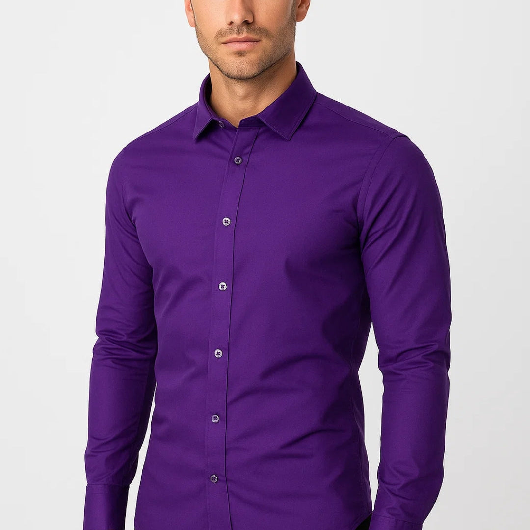 Koszula Męska Slim Fit | Długie Rękawy Casual