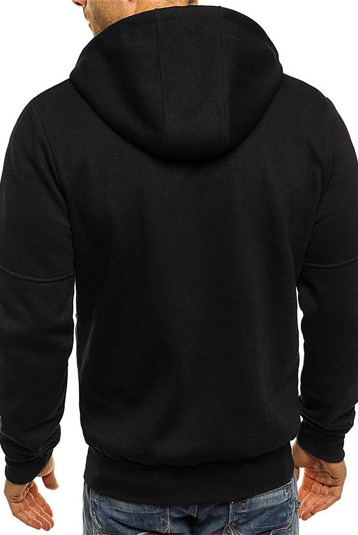 Męska Bluza Rozpinana Z Kapturem Casual
