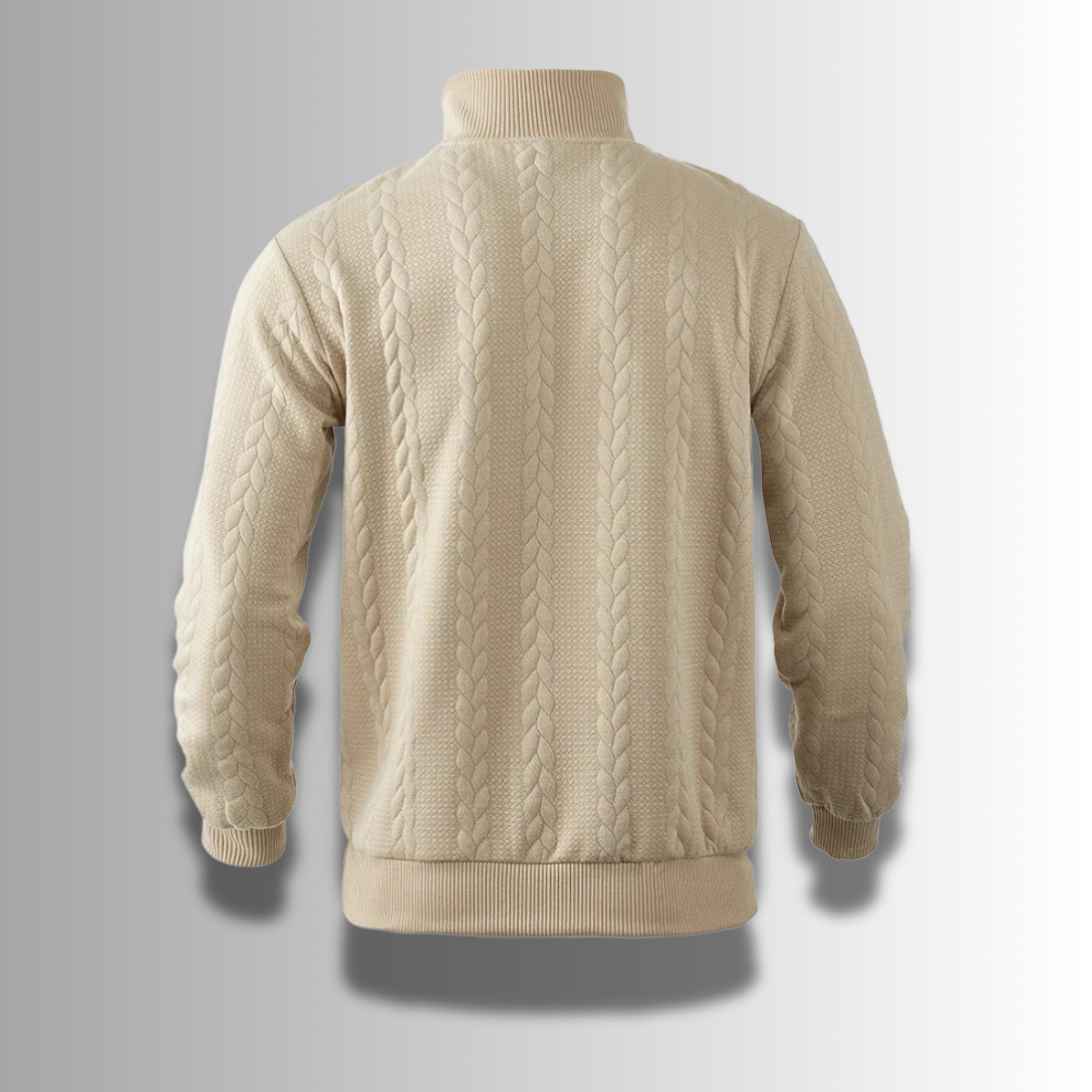Męski sweter z wełny merino – wysokiej jakości – elegancki – ciepły