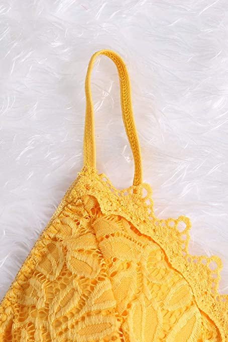 Koronkowy Biustonosz | Damski Crop Top, Regulowane Ramiączka | Miękki, Elastyczny