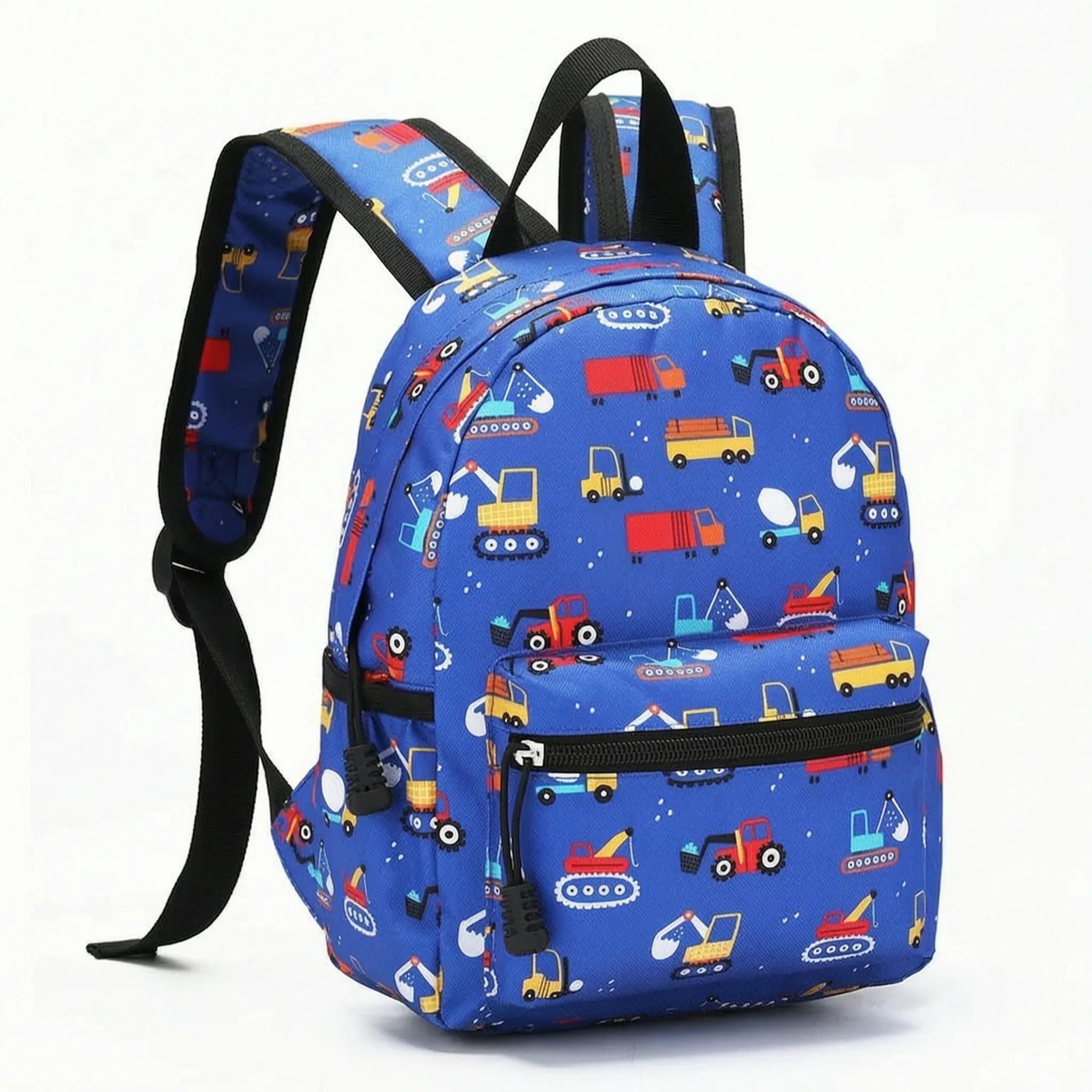 Plecak szkolny dla dzieci | Niebieski, wzór | 30×23 cm