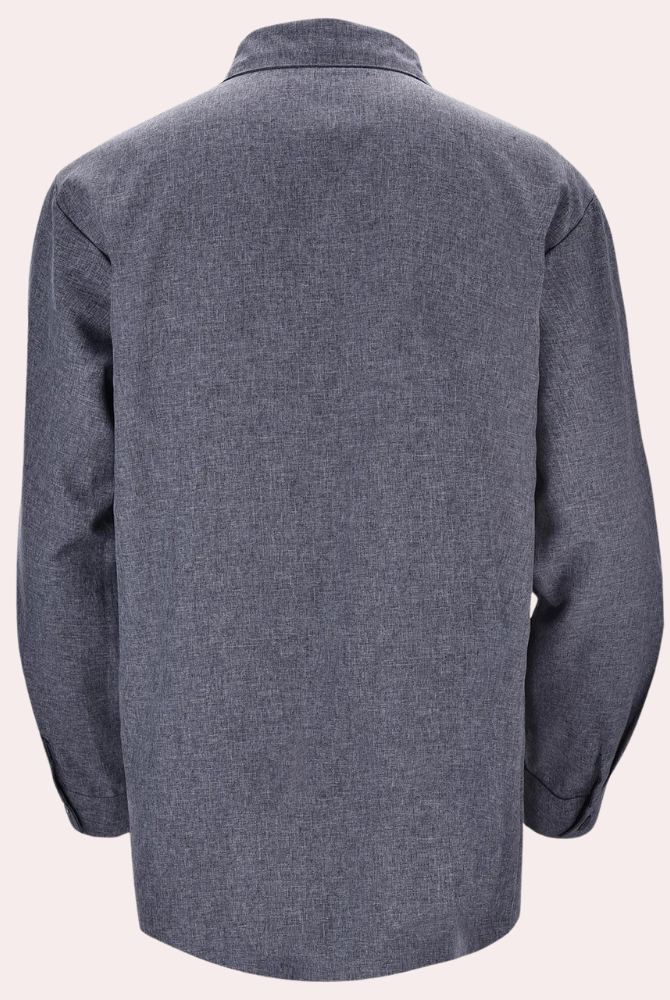 Koszula męska | Klasyczna, Długie rękawy | Wygląd lnu, Business Casual | Zapięcie na guziki