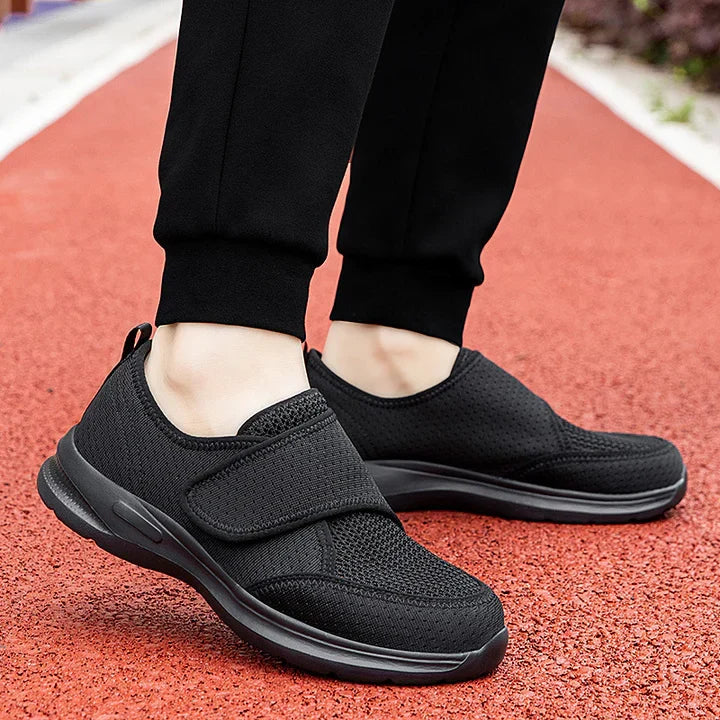 Buty ortopedyczne szeroka stopa regulowany pasek antypoślizgowe