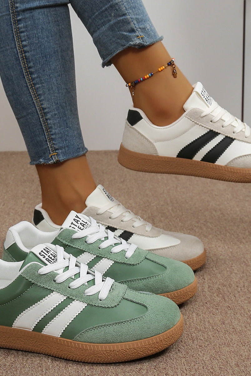 Damskie Sneakersy | Sportowy Design z Amortyzacją | Zielone, Czarno-Białe, Niebieskie