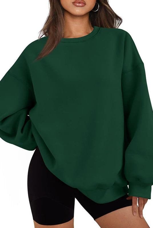 Damski sweter | Oversizowy, luźny krój | Bawełna