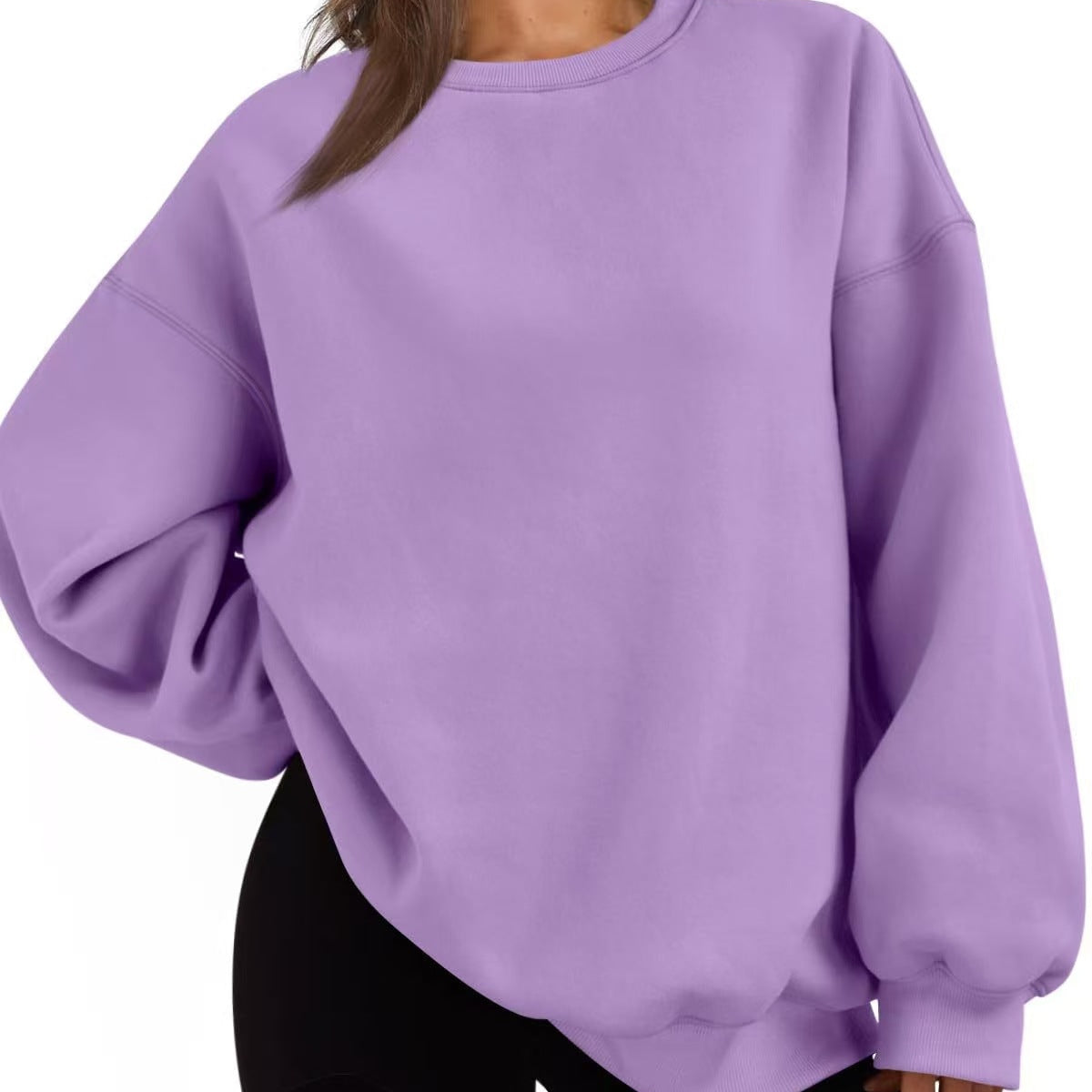 Damski sweter | Oversizowy, luźny krój | Bawełna