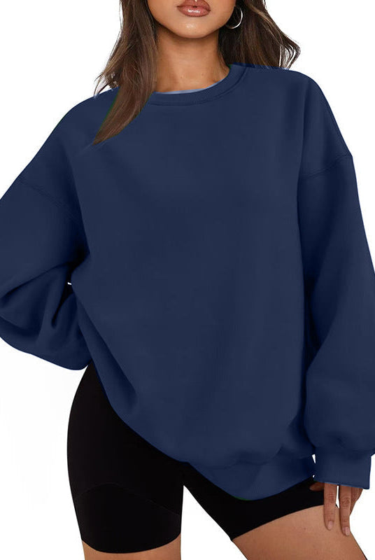 Damski sweter | Oversizowy, luźny krój | Bawełna