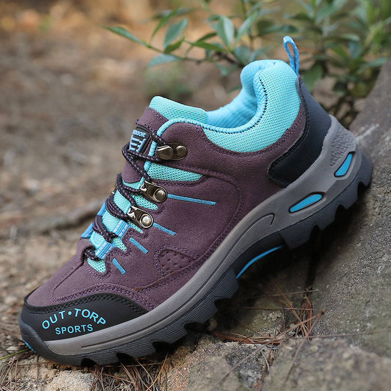 Stylowe buty trekkingowe dla mężczyzn - sznurowane