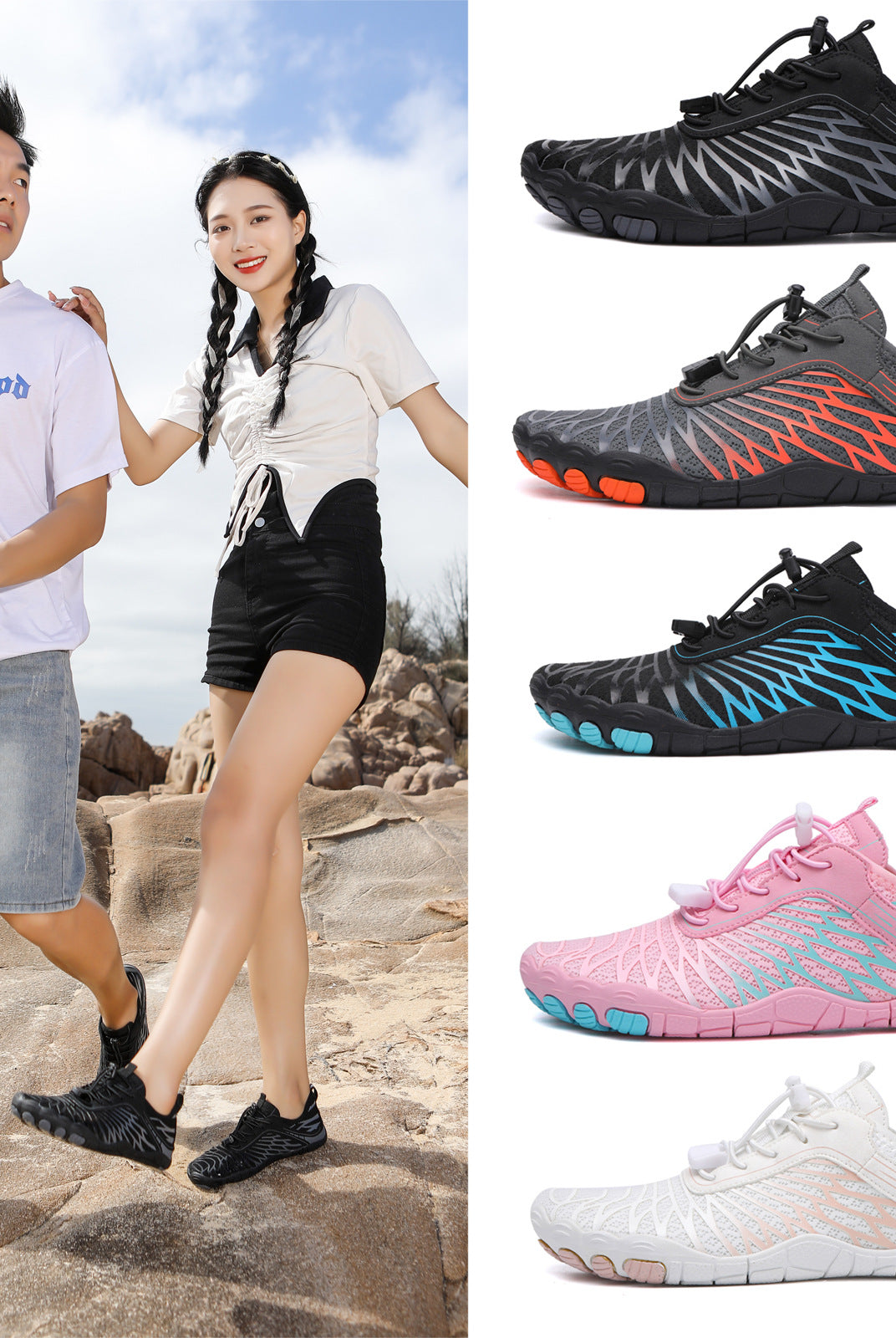 Buty do wody dla dzieci i dorosłych | Pięciopalcowe, do wędrówek