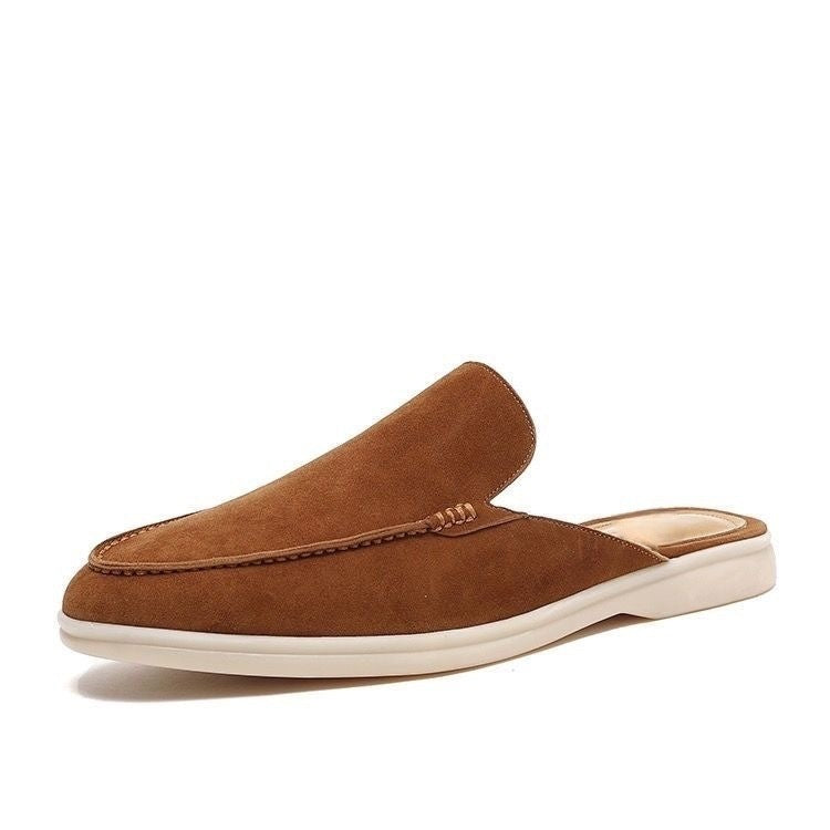Męskie Mokasyny Slip On Otwarte Pięty