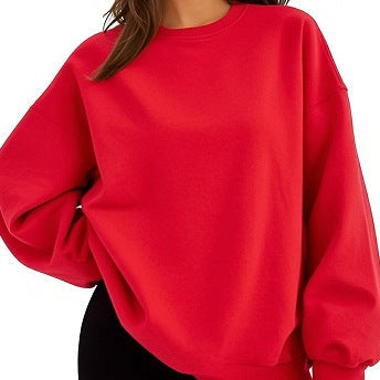 Damski sweter | Oversizowy, luźny krój | Bawełna