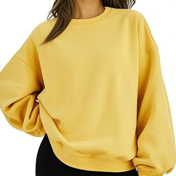 Damski sweter | Oversizowy, luźny krój | Bawełna