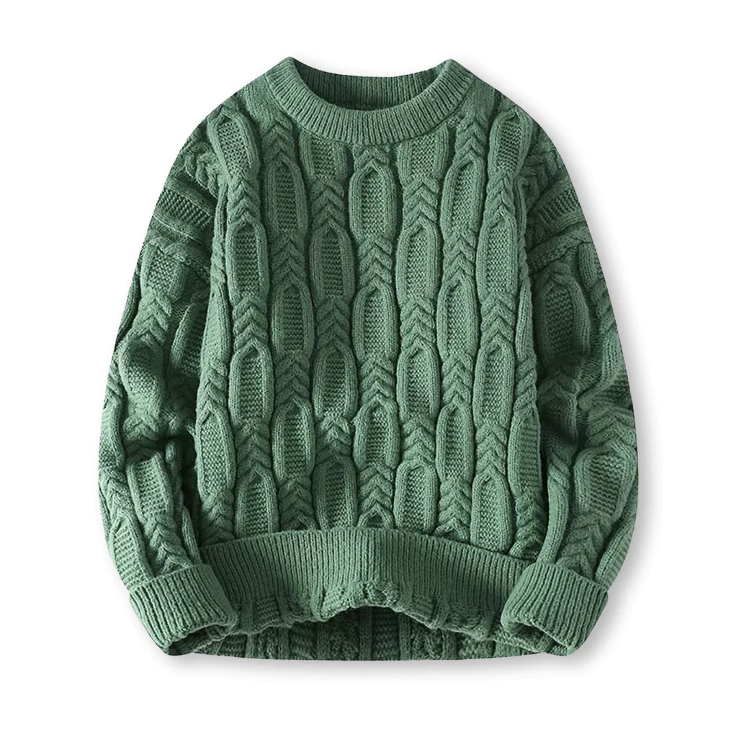 Męski sweter - klasyczny - ciepły - ponadczasowy